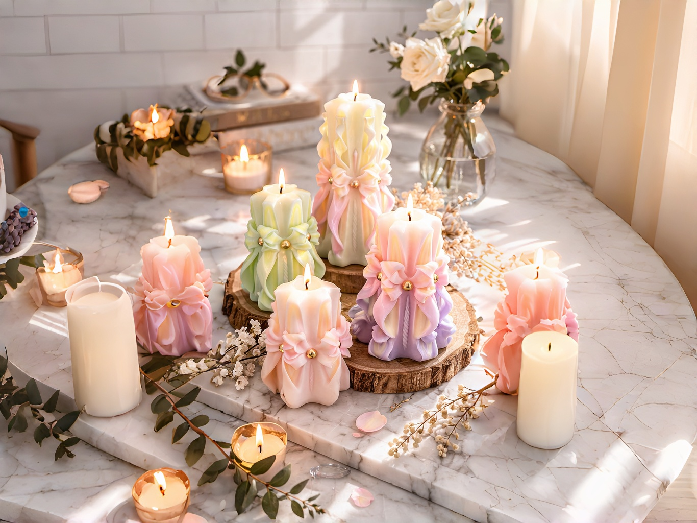 Wedding Ritual Candle – Eternal Love （Custom tags + Gift box)