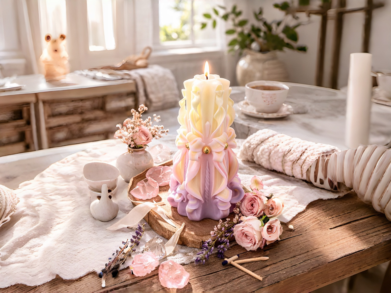 Wedding Ritual Candle – Eternal Love （Custom tags + Gift box)