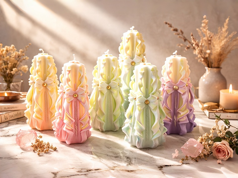 Wedding Ritual Candle – Eternal Love （Custom tags + Gift box)