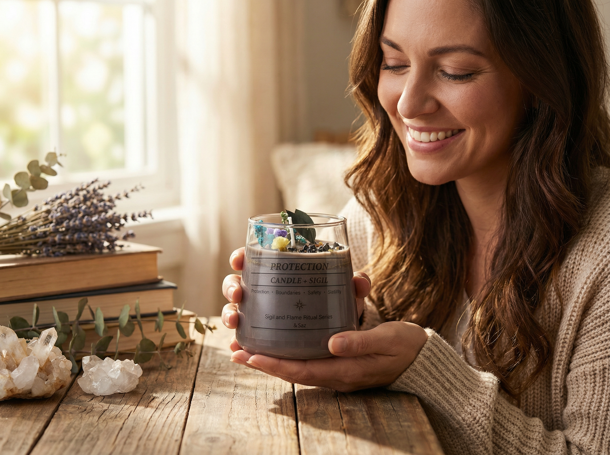 Emotional Healing Mini Candle – New Moon Reset (3.5 oz) #1